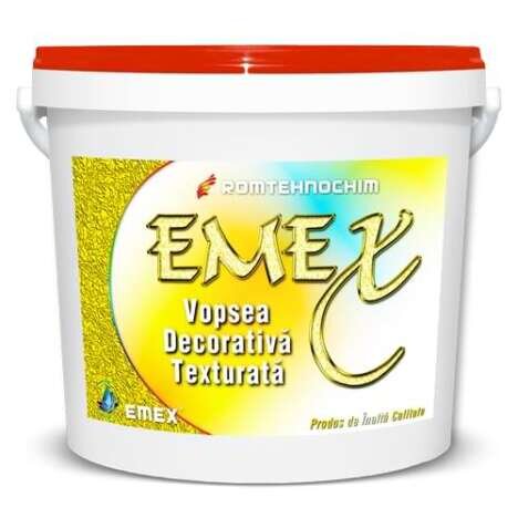 Vopsea Decorativa Texturata ?Emex? - Roz Pastel - Bid. 15 L